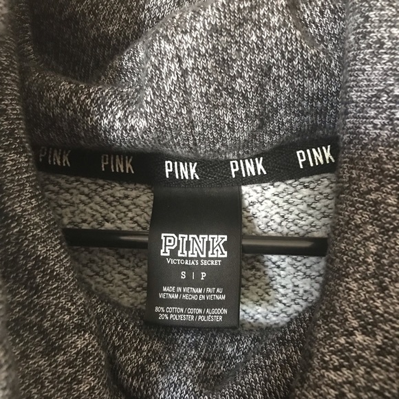 Victoria’s Secret Black & Gray Cowl Neck Pull Over - Picture 3 of 4
